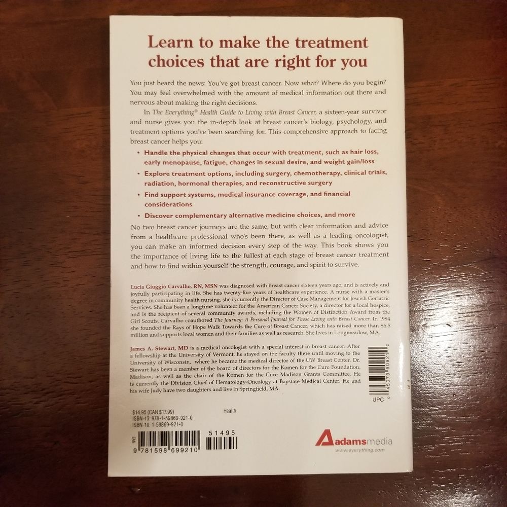 A Guide to Living with Cancer Paperback Book See Back of Book for Details - Picture 3 of 7